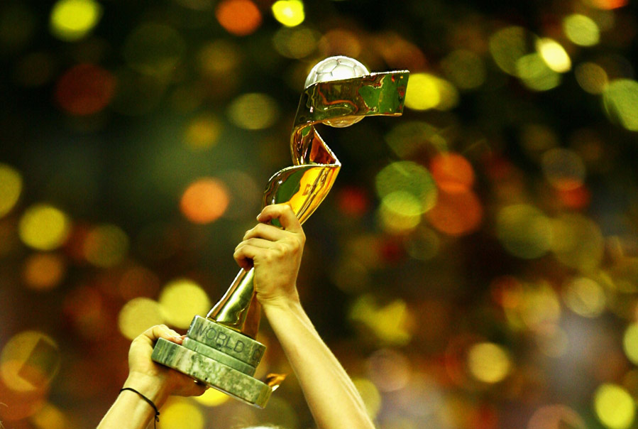 The FIFA Women's World Cup trophy.